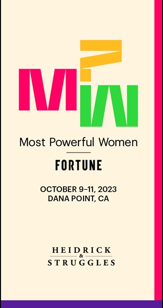 Most Powerful Women Summit 2023 and Heidrick & Struggles logo