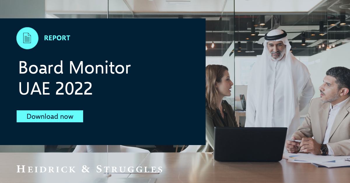 Board Monitor UAE 2022 Insights Heidrick & Struggles