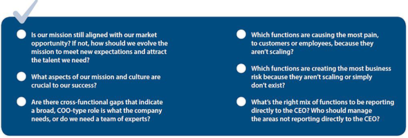 Easing growing pains: Key leadership questions for fast-growing companies