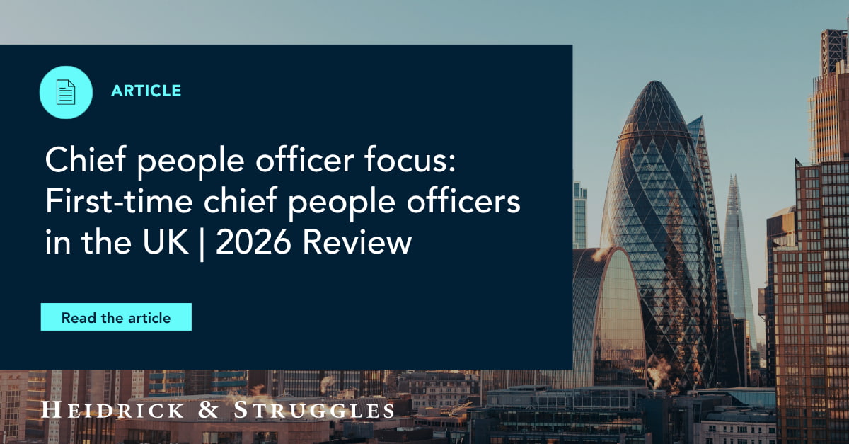 Chief people officer focus: First-time chief people officers in the UK ...
