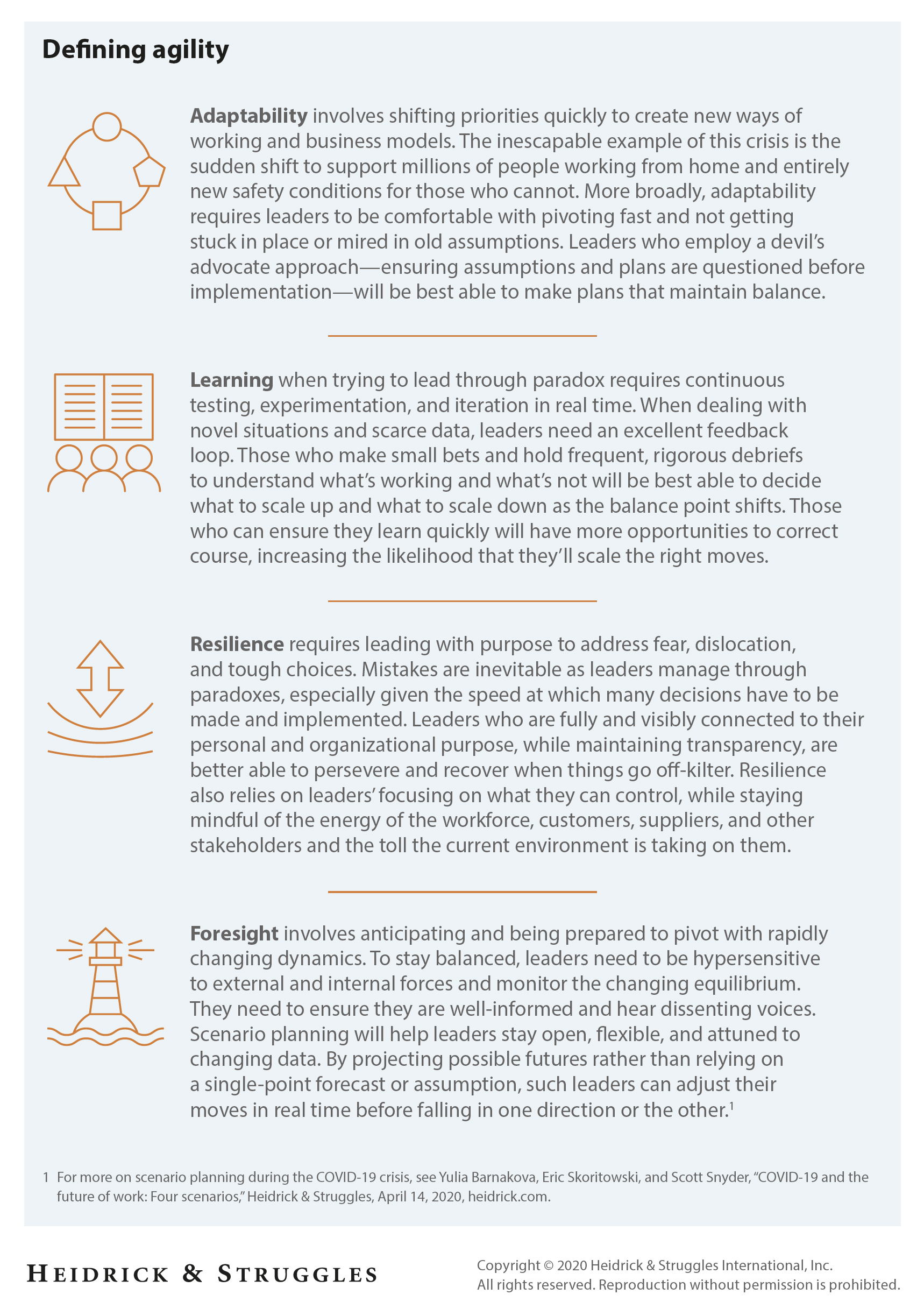 Navigating paradox with agility