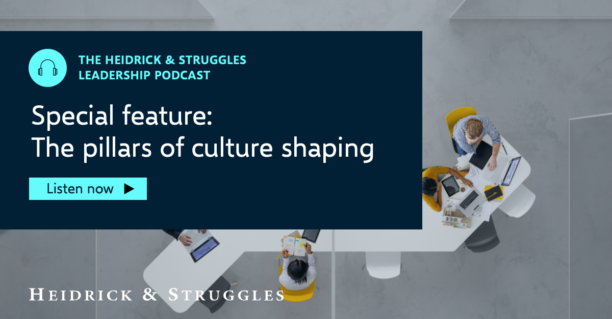Special feature The pillars of culture shaping Insights Heidrick