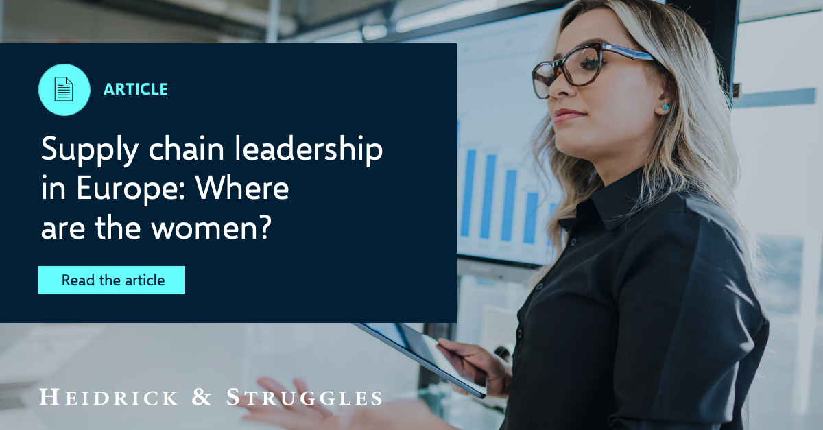 Supply chain leadership in Europe: Where are the women? | Insights ...