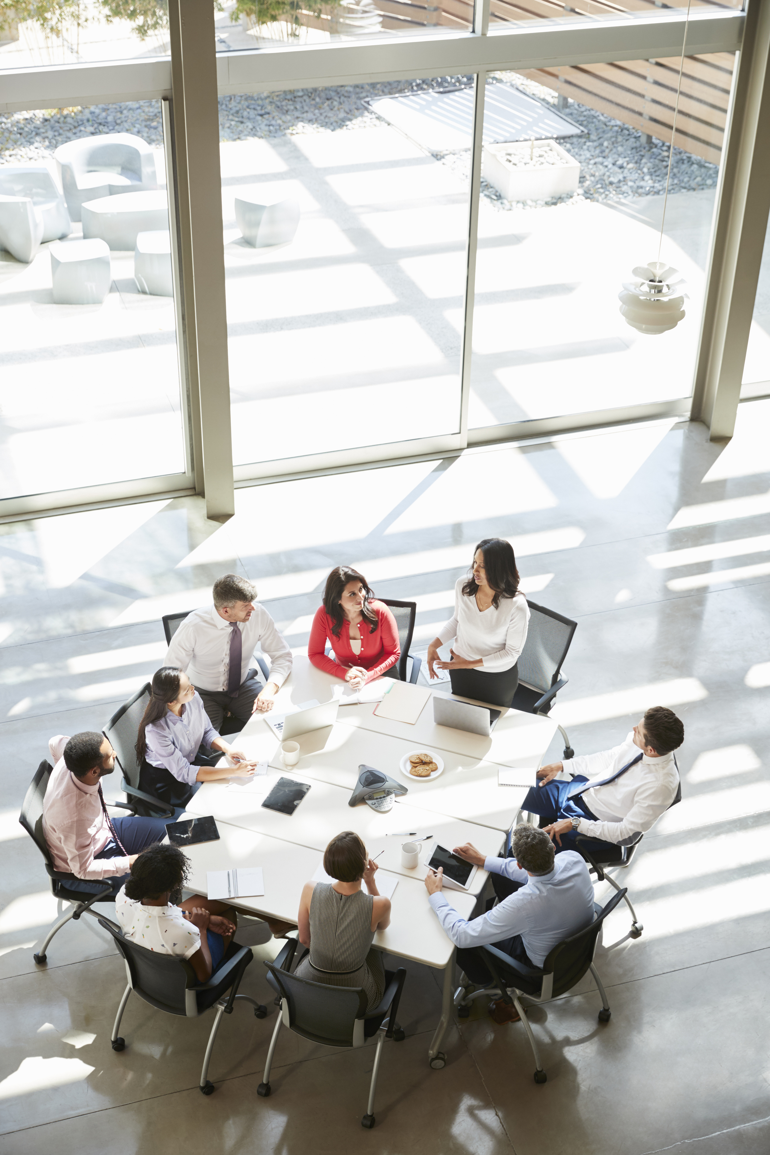 DEI business people meeting at a table