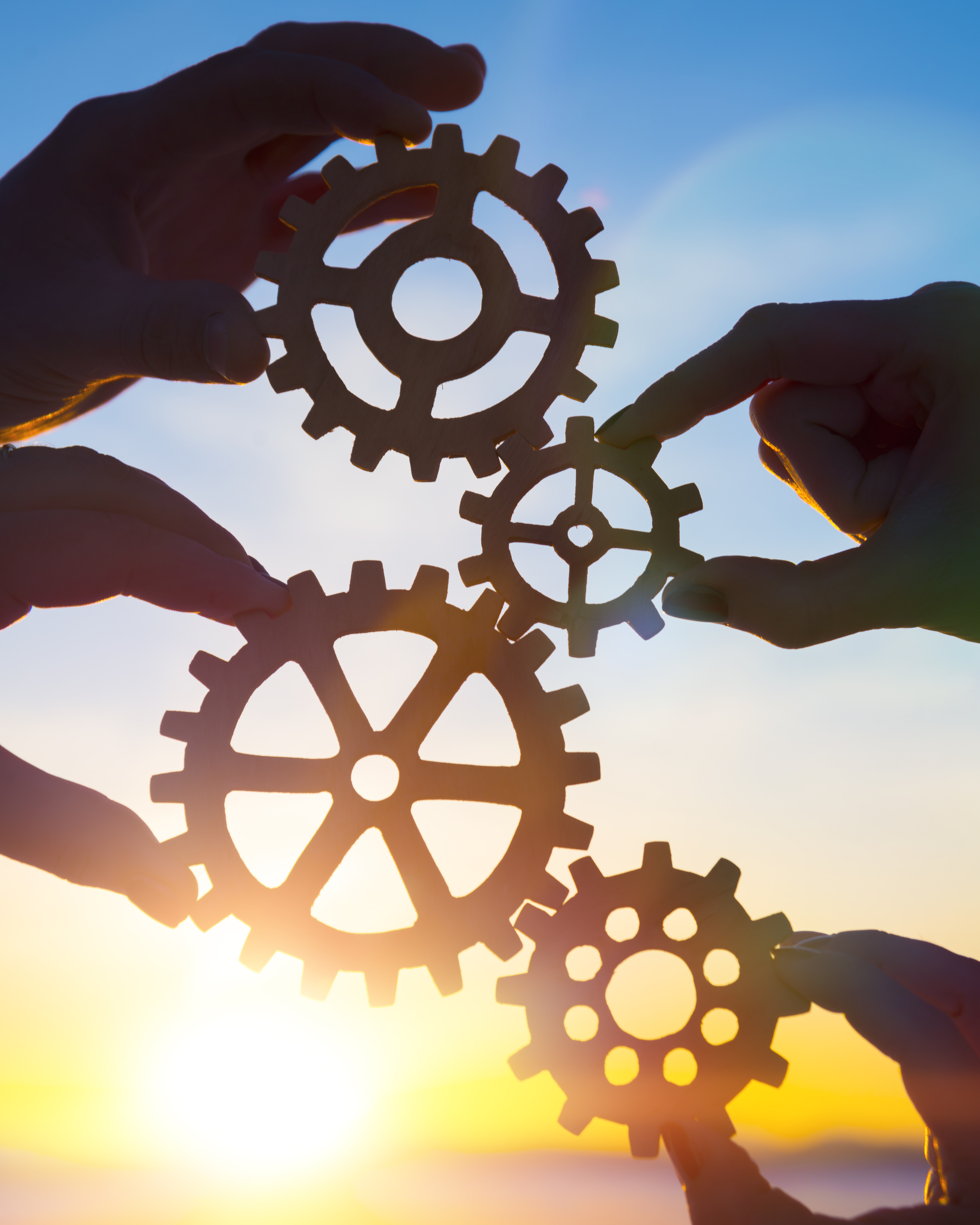 Strategic alignment of teams using gears